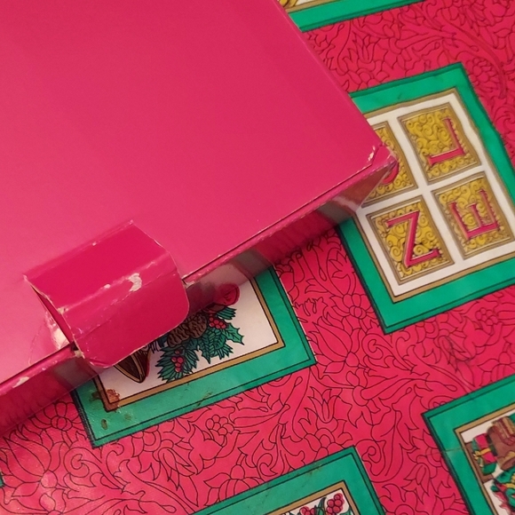 Fitz and Floyd Holiday Bells Canape Plate - Cream and Red - Picture 6 of 6